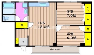 コーポ錦の物件間取画像